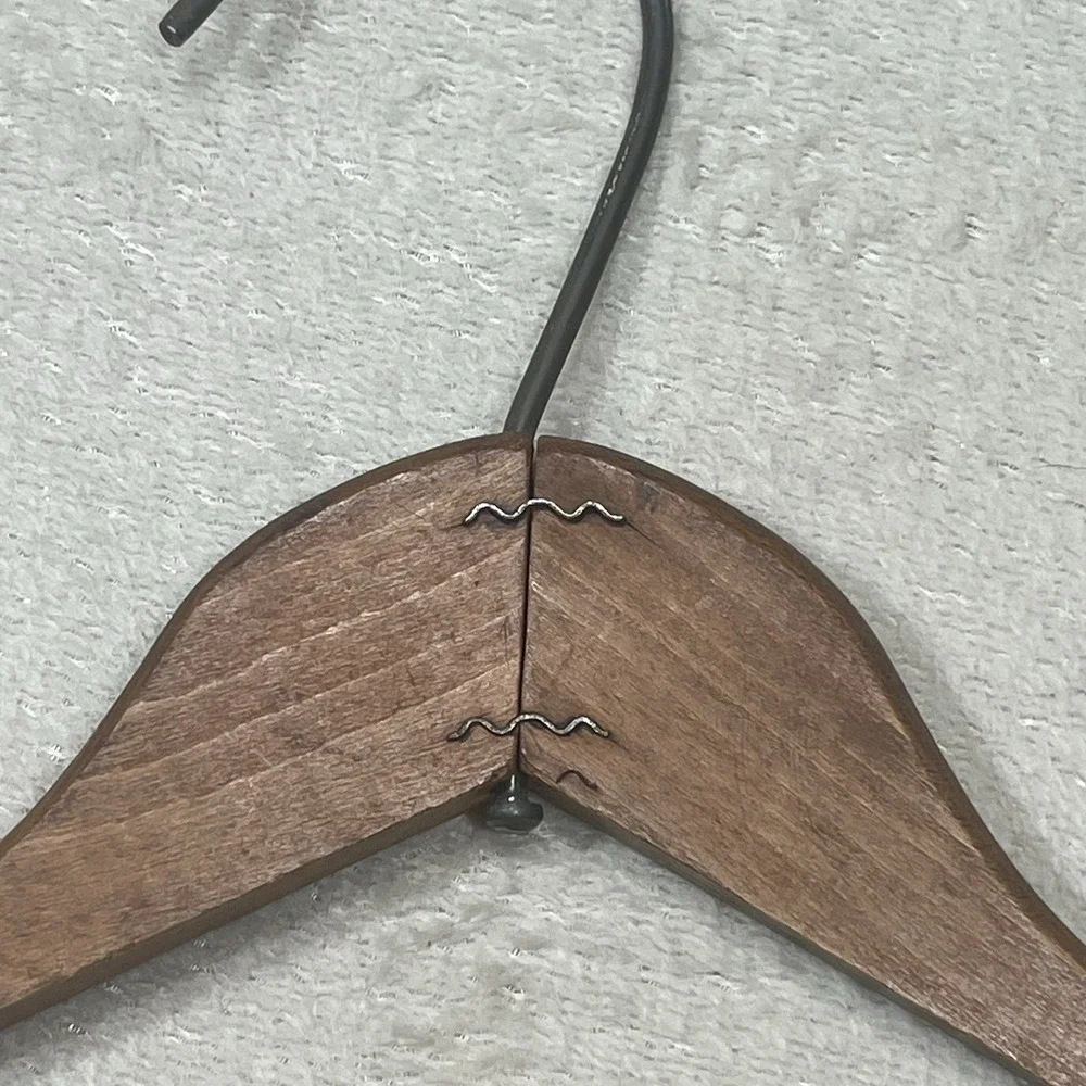 Vintage Crawford Clothes Wooden Hanger New York Bronx Brooklyn Jamaica